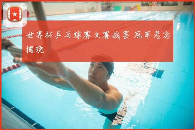 世界杯乒乓球赛决赛战罢 冠军悬念揭晓