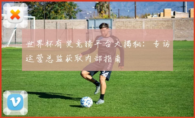 世界杯有奖竞猜平台大揭秘:专访运营总监获取内部指南