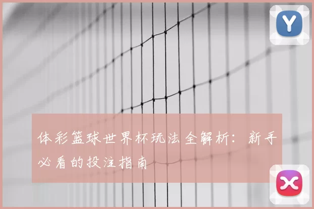 体彩篮球世界杯玩法全解析：新手必看的投注指南